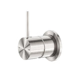 MECCA SHOWER MIXER 60MM HANDLE UP PLATE BRUSHED NICKEL