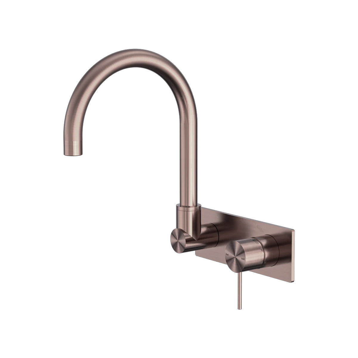 Mecca Wall Basin/Bath Mixer Swivel Spout Brushed Bronze