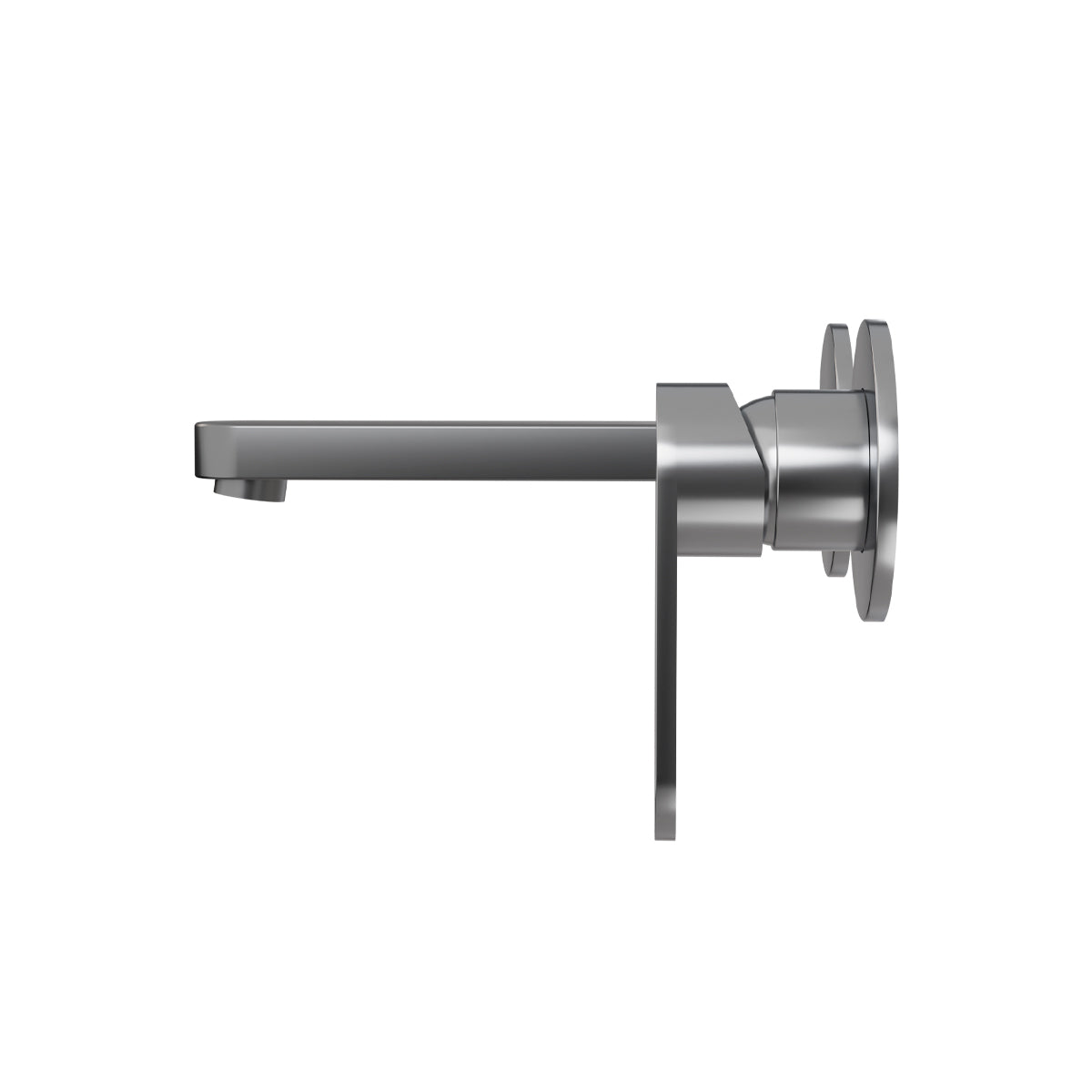 Ecco Wall Basin/Bath Mixer Separate Back Plate Gun Metal