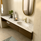 Bianca Basin Mixer Straight Spout Brushed Gold