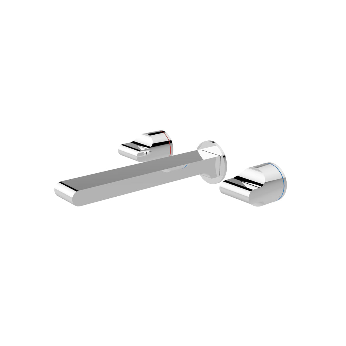 Pearl Wall Basin Set Chrome