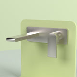 Bianca Wall Basin/Bath Mixer 230mm Brushed Nickel