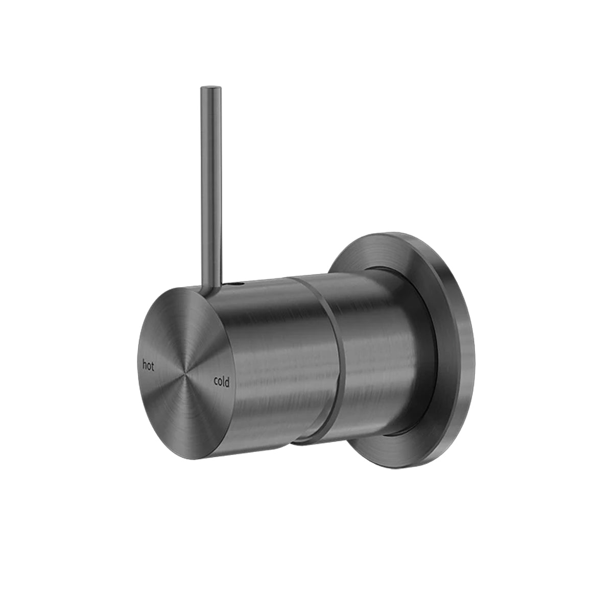 MECCA SHOWER MIXER 60MM HANDLE UP PLATE GUN METAL