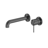 Mecca Wall Basin/bath Mixer Separate Back Plate 120mm Gun Metal
