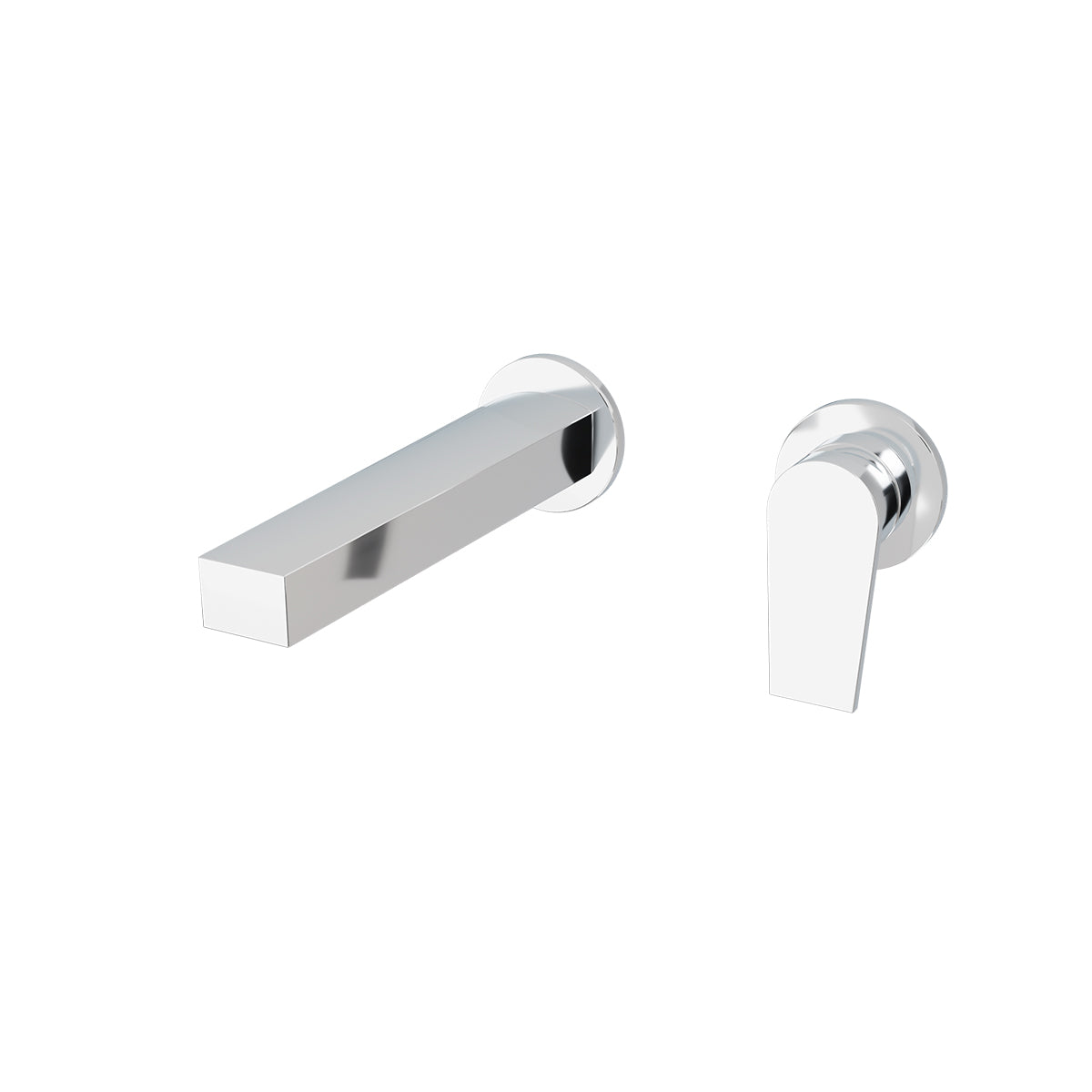 Taut Wall Mount Basin Mixer - Polished Chrome