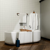 BIANCA SINGLE TOWEL RAIL 600MM BRUSHED BRONZE