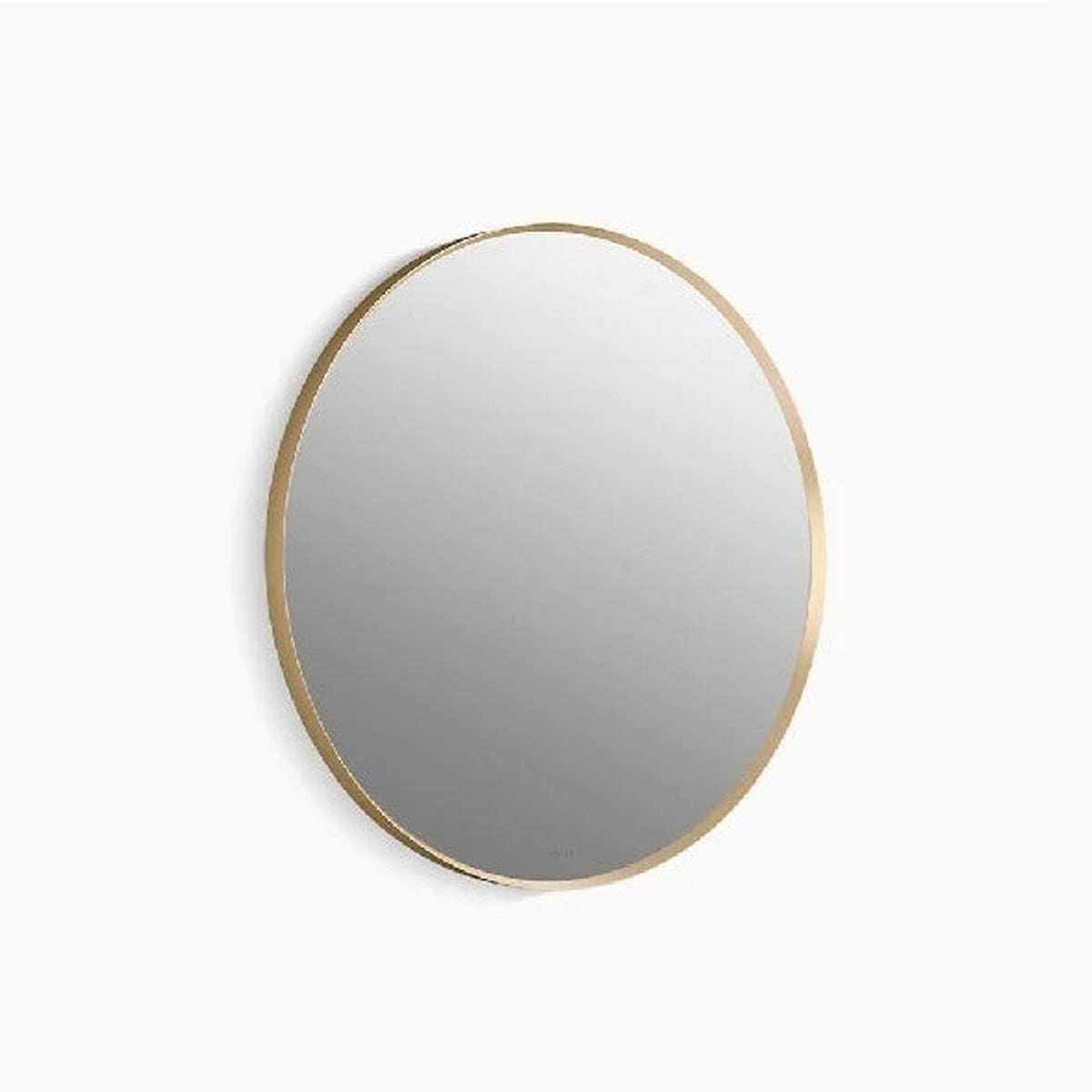 28" Round Decorative Mirror Moderne Brushed Gold 26050-BGL