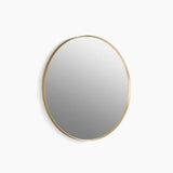 28" Round Decorative Mirror Moderne Brushed Gold 26050-BGL