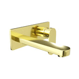 Ecco Wall Basin/Bath Mixer Brushed Gold