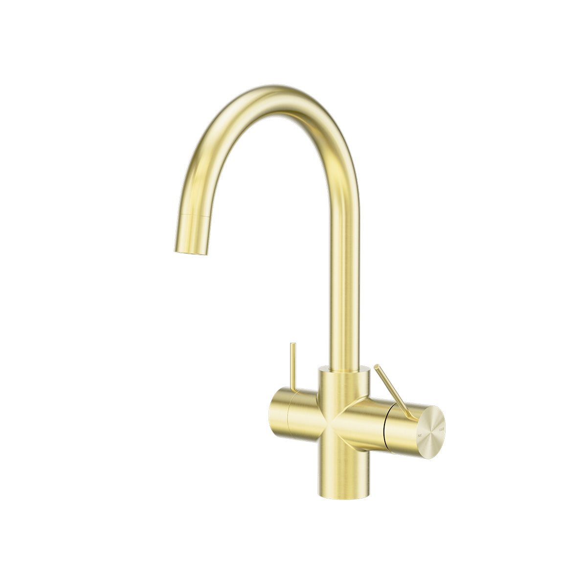 Mecca 3 Way Filtered Mixer Tap Brushed Gold