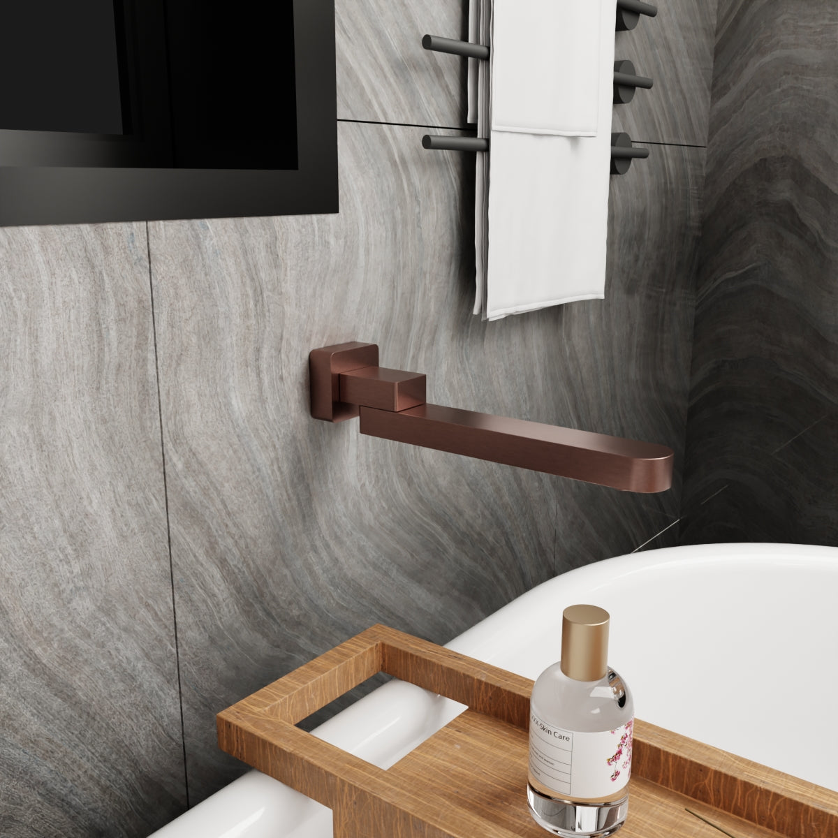 Bianca Swivel Bath Spout Only Brushed Bronze