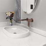 Bianca Wall Basin/Bath Mixer Separate Back Plate 187mm Brushed Bronze