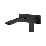 Bianca Wall Basin/Bath Mixer 187mm Matte Black