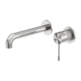 Opal Wall Basin/Bath Mixer Separate Back Plate 260mm Brushed Nickel