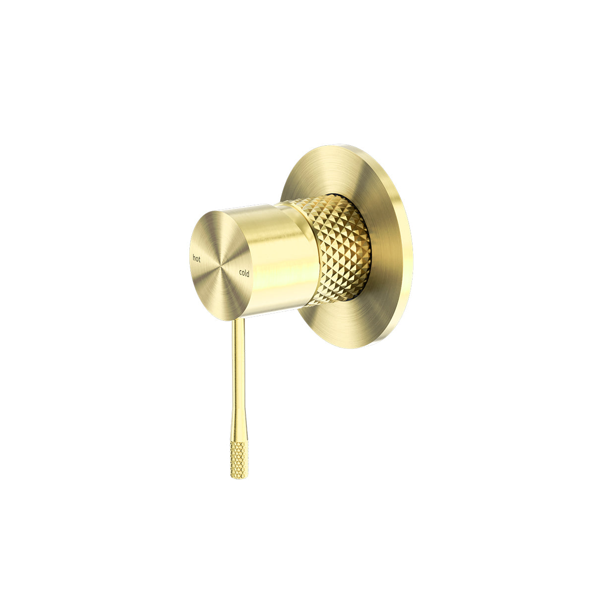 Opal Shower Mixer 80mm Plate Brushed Gold