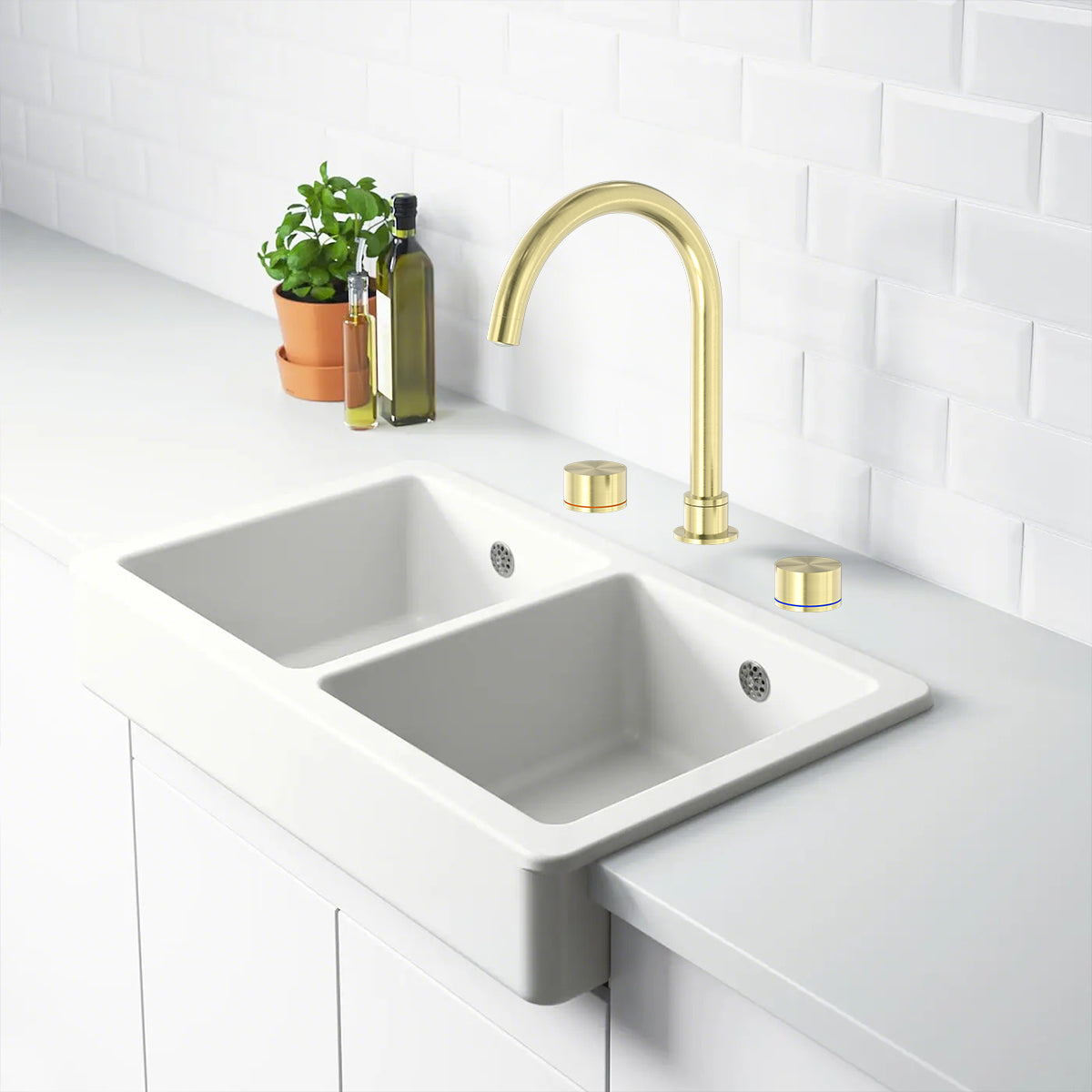 Kara Kitchen Set Brushed Gold