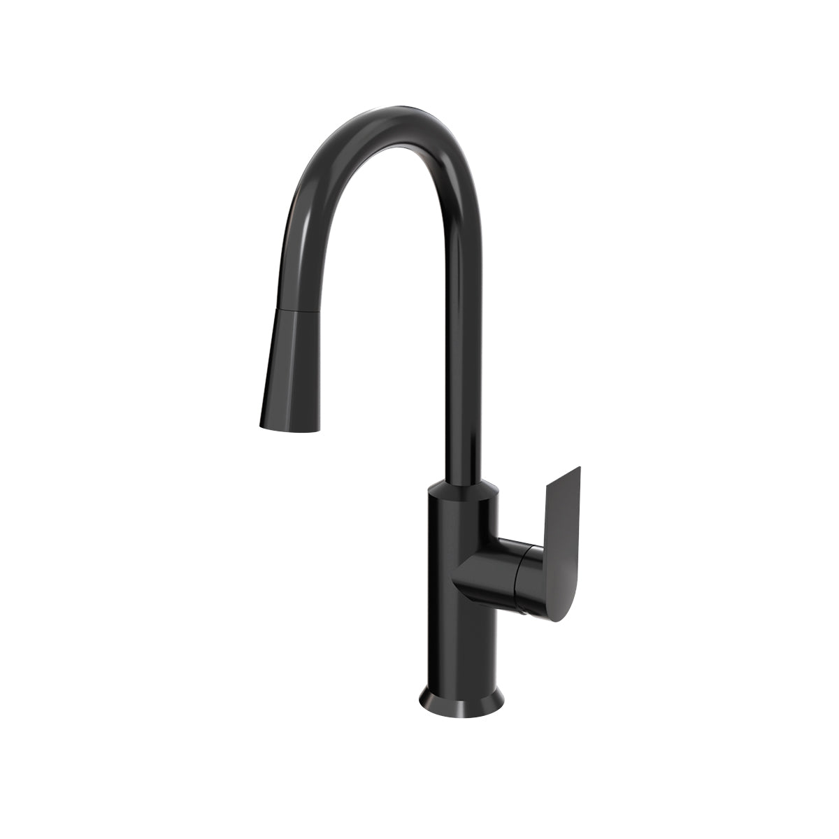 Taut Pull Out Spray Kitchen Mixer Polished Chrome/Matte Black
