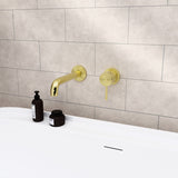 MECCA BASIN/BATH SPOUT ONLY 260MM BRUSHED GOLD
