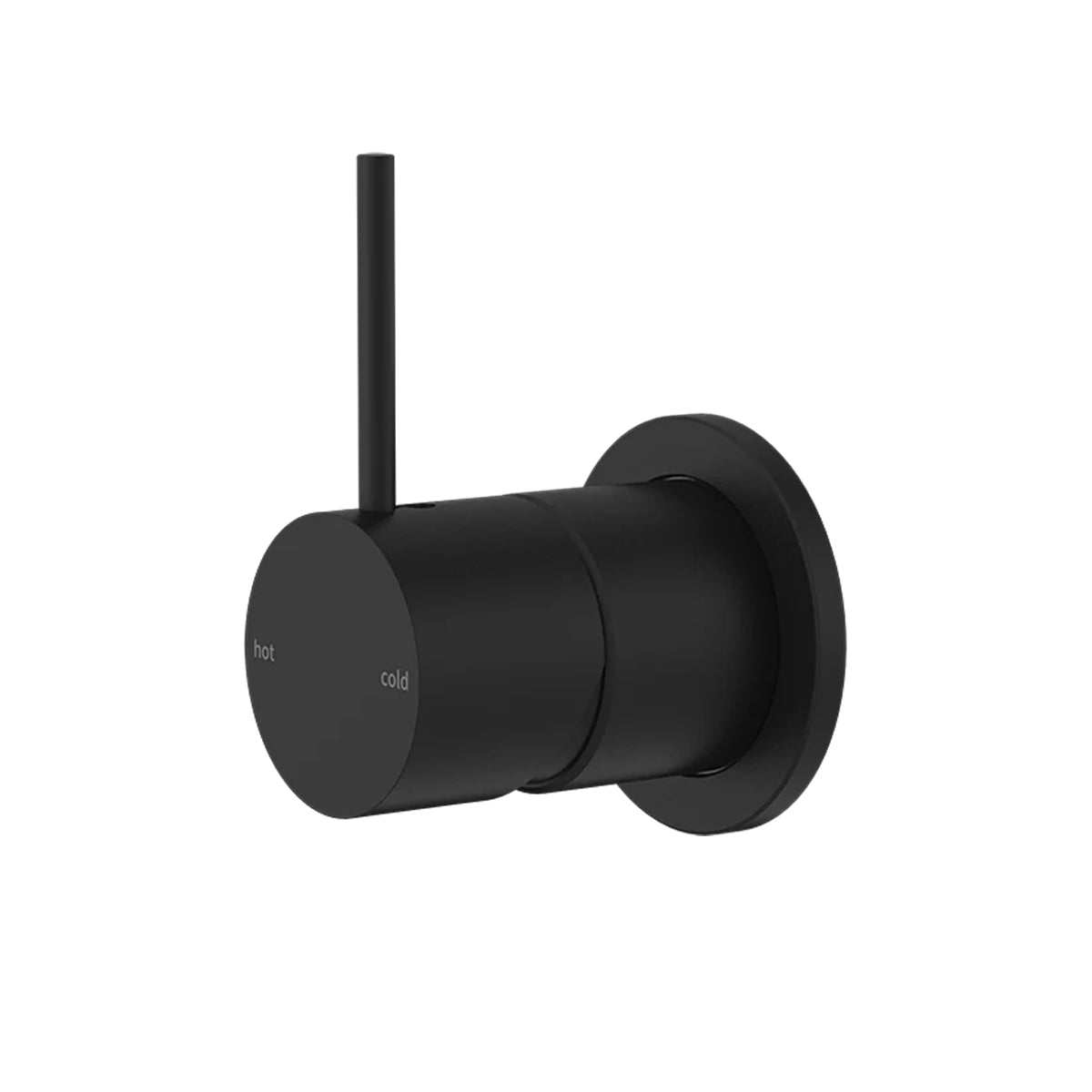 MECCA SHOWER MIXER 60MM HANDLE UP PLATE MATTE BLACK