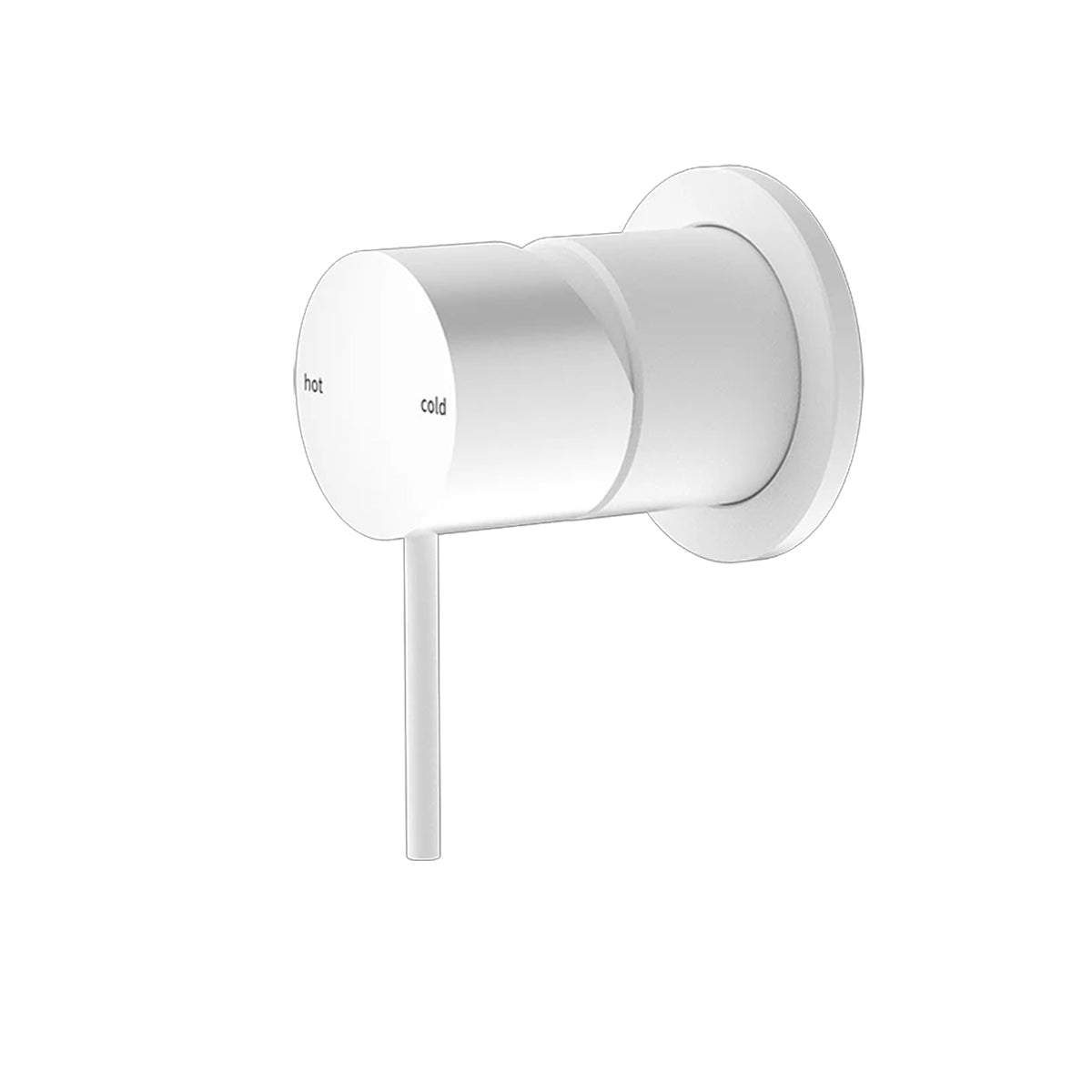 MECCA SHOWER MIXER 60MM PLATE MATTE WHITE