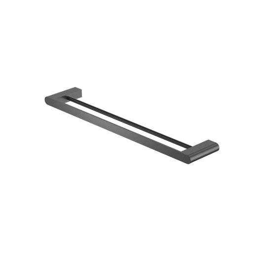 Bianca Double Towel Rail 800mm Gun Metal