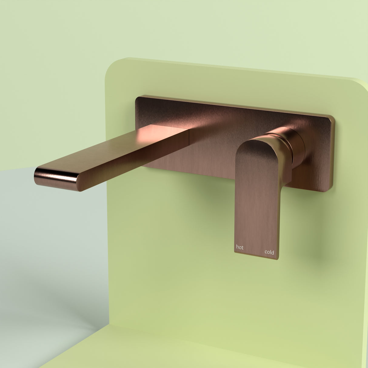 Bianca Wall Basin/Bath Mixer 187mm Brushed Bronze