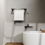 Bianca Metal Shower Shelf Matte Black