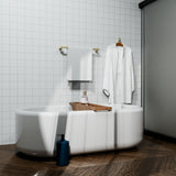 BIANCA SINGLE TOWEL RAIL 600MM BRUSHED GOLD