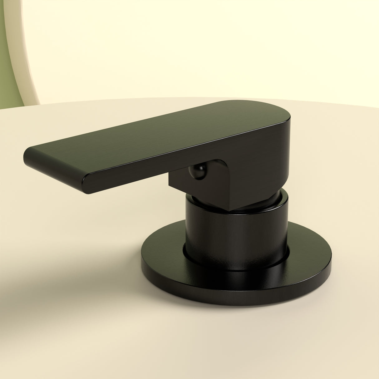 BIANCA SHOWER MIXER 80MM PLATE MATTE BLACK