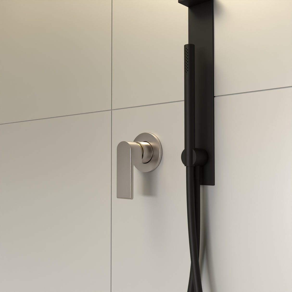 Bianca Shower Mixer 80mm Plate Brushed Nickel