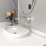 Bianca Wall Basin/Bath Mixer 187mm Chrome