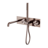 Opal Progressive Shower System With Spout 250mm Brushed Bronze