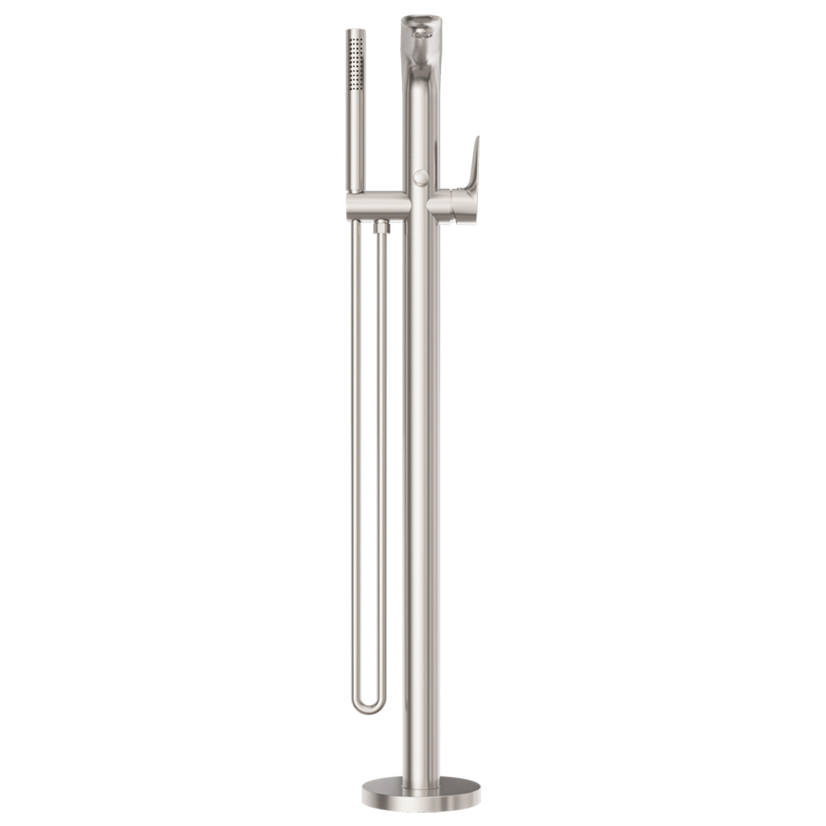 Bianca Freestanding Bath Mixer With Hand Shower Brushed Nickel