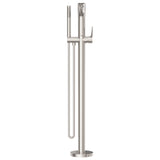 Bianca Freestanding Bath Mixer With Hand Shower Brushed Nickel