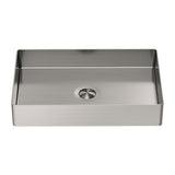 OPAL RECTANGLE STAINLESS STEEL BASIN BRUSHED NICKEL