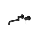 Mecca Wall Basin/Bath Mixer Swivel Spout 225mm Matte Black