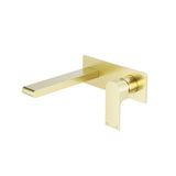 Bianca Wall Basin/Bath Mixer 230mm Brushed Gold