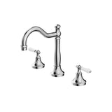 York Basin Set With White Porcelain Lever Chrome