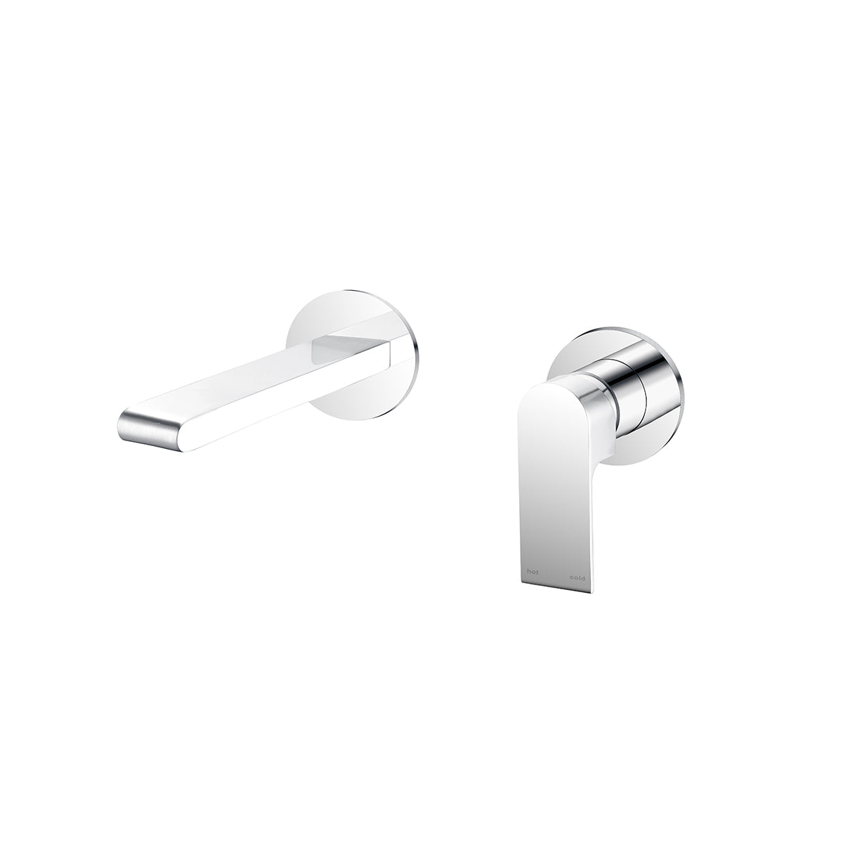 Bianca Wall Basin/Bath Mixer Separate Back Plate 187mm Chrome
