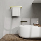 Bianca Metal Shower Shelf Brushed Gold