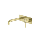Mecca Wall Basin/Bath Mixer 120mm Brushed Gold