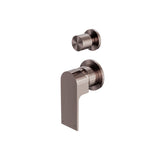 Bianca Shower Mixer With Divertor Separate Back Plate Brushed Bronze