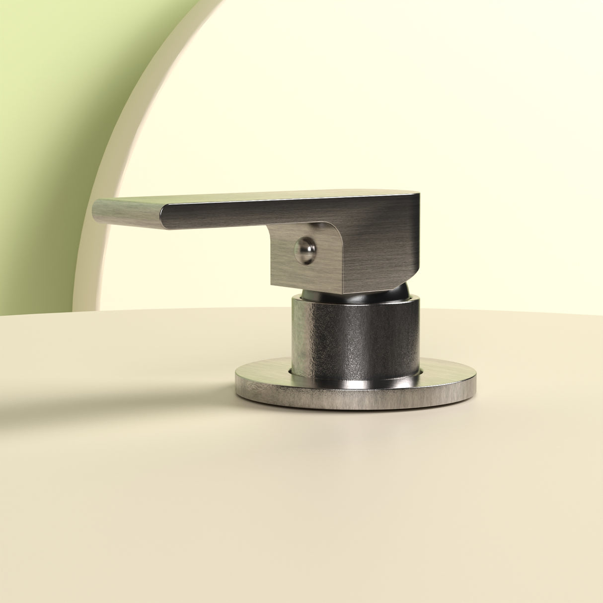 BIANCA SHOWER MIXER 80MM PLATE GUN METAL
