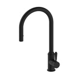 York Pull Out Sink Mixer With Vegie Spray Function With Metal Lever Matte Black