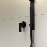 BIANCA SHOWER MIXER 80MM PLATE MATTE BLACK