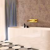 Mecca Wall Basin/Bath Mixer 120mm Brushed Gold