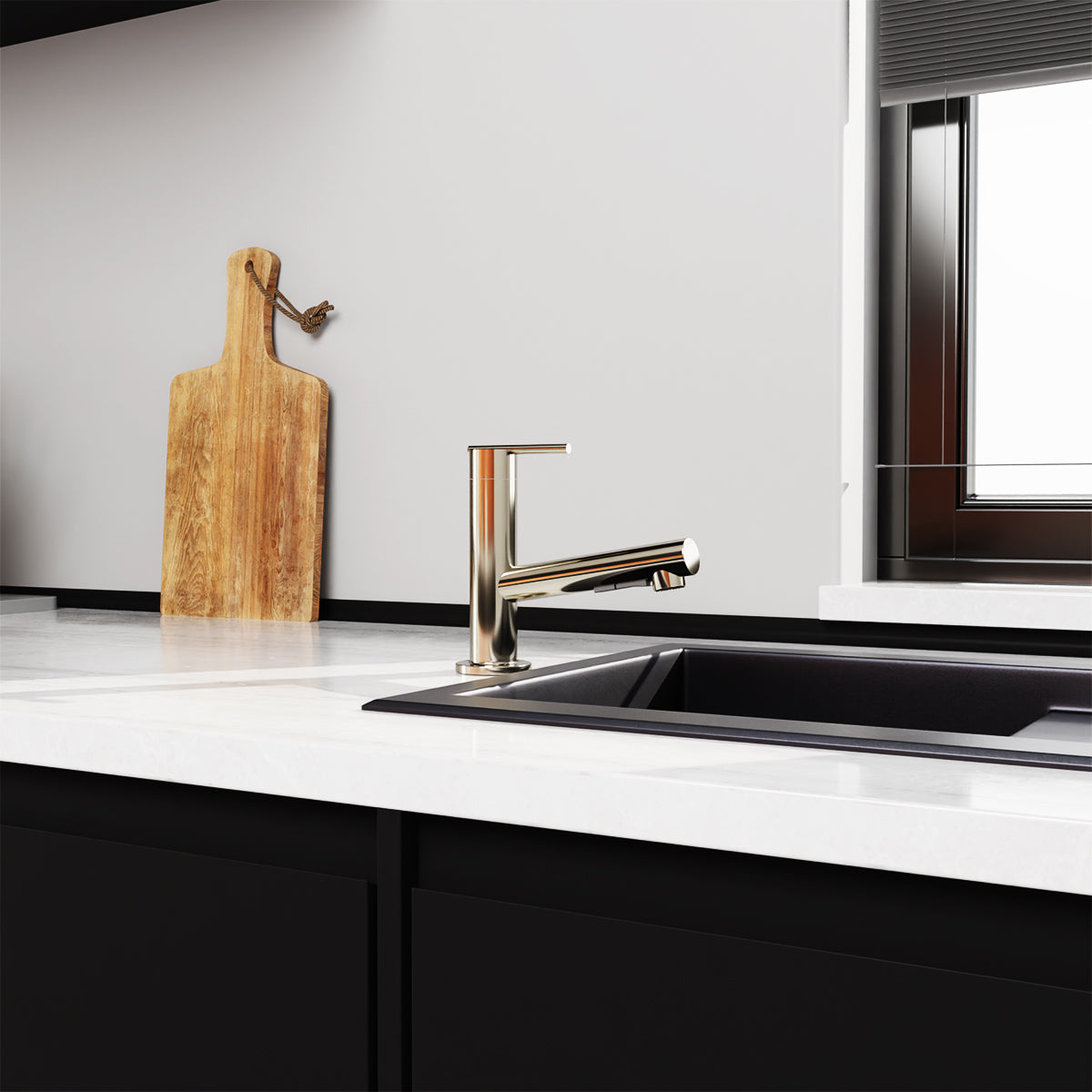 Crue Pull-Out Kitchen Mixer Vibrant Stainless