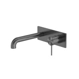 Mecca Wall Basin/Bath Mixer 185mm Gun Metal