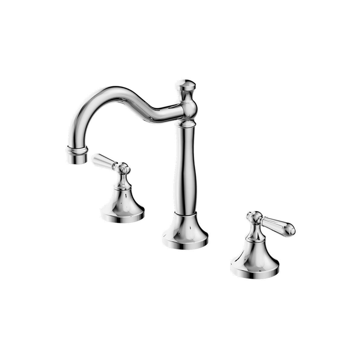 York Basin Set With Metal Lever Chrome