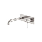 Mecca Wall Basin/Bath Mixer 120mm Brushed Nickel
